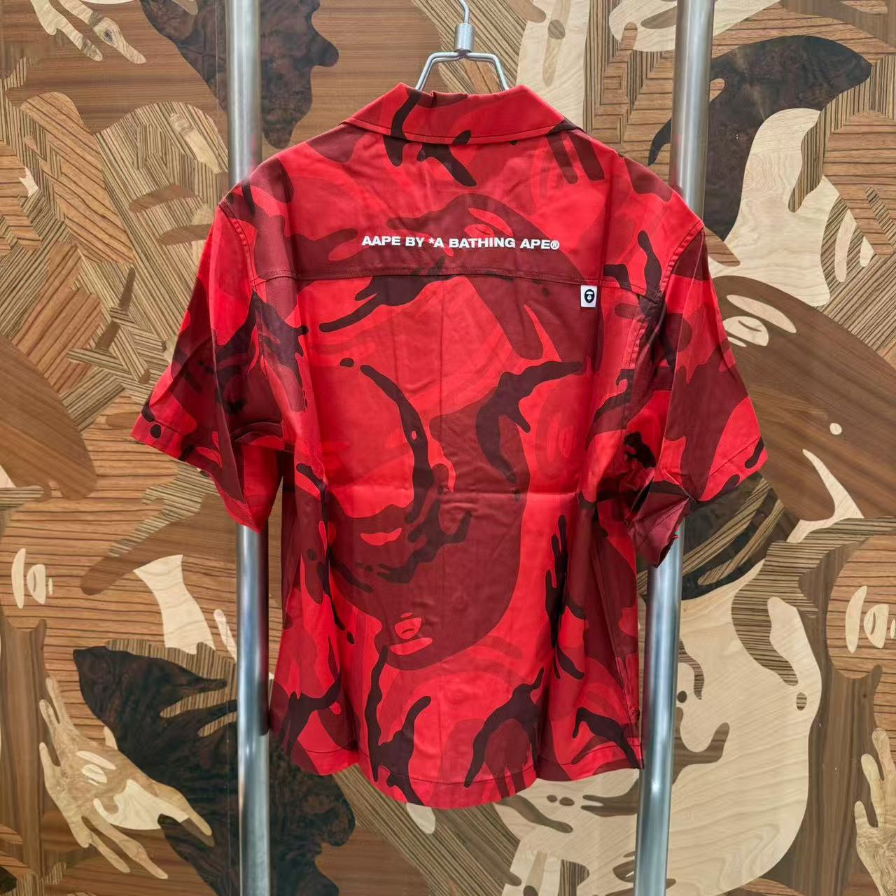 AAPE AAPESPORTS camo short sleeve shirt (8581)