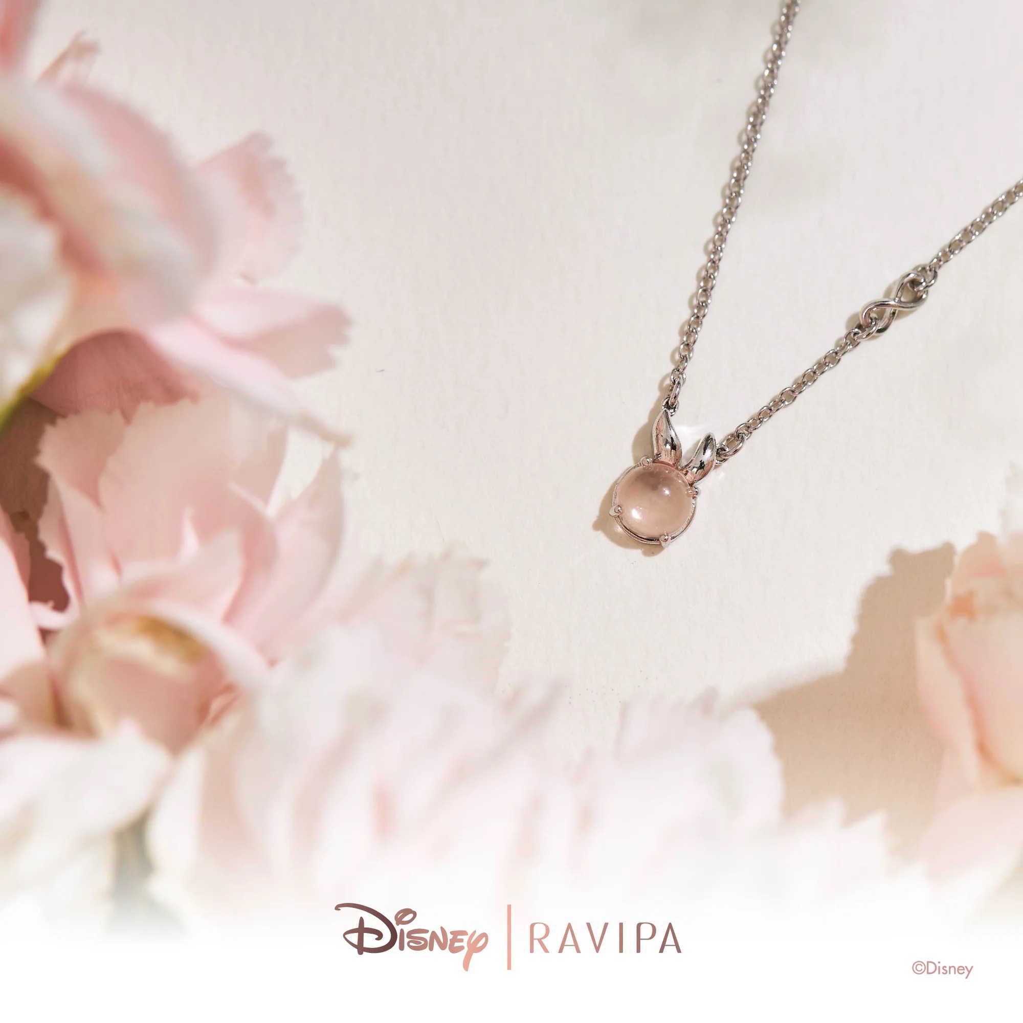 📦訂購 泰國代購 RAVIPA Disney Miss Bunny Crystal Silver Necklace 兔小姐 頸鏈