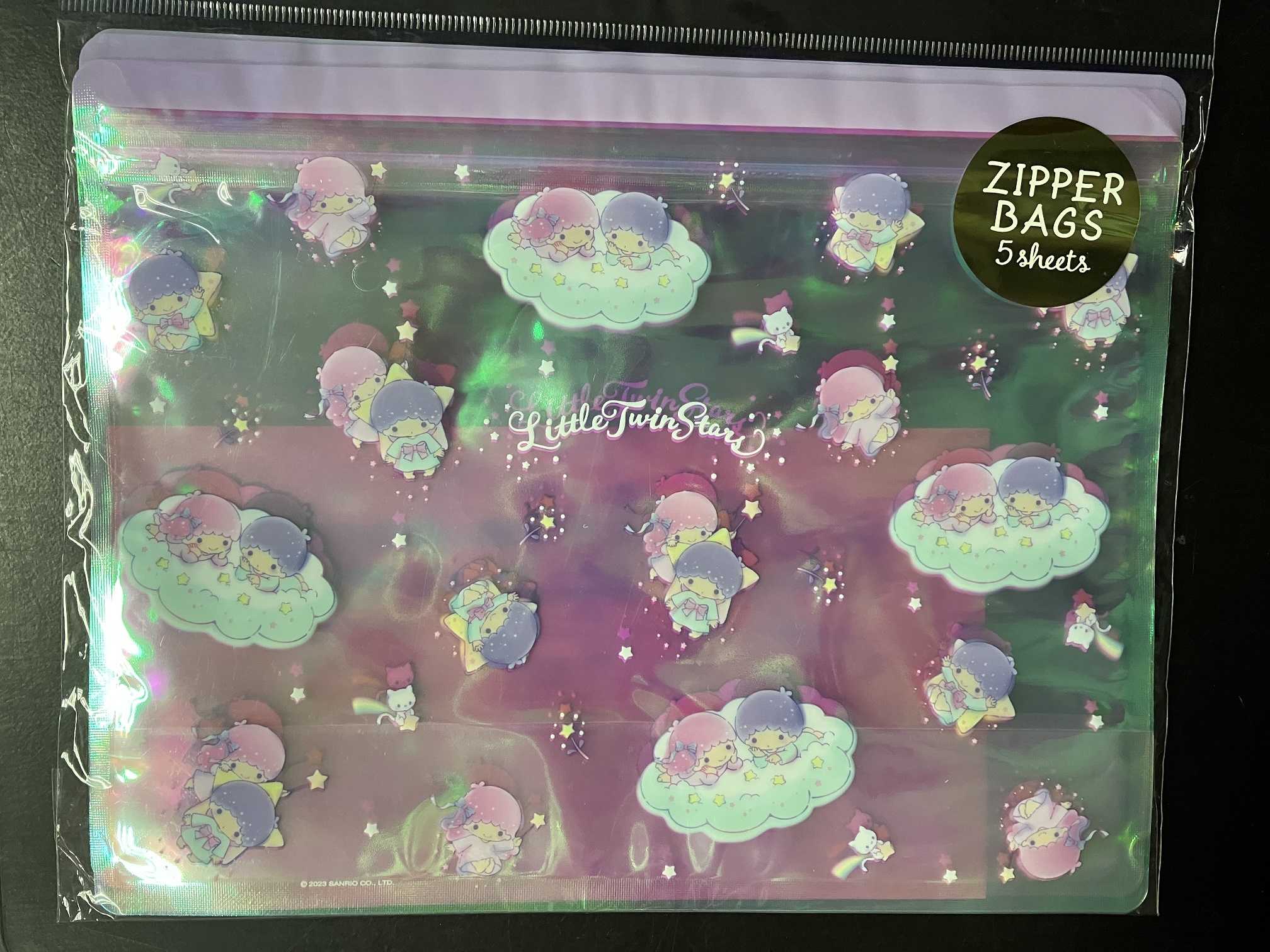 Sanrio Little Twin Stars 雙星仙子 封口袋 (5件裝) [平行進口] AA06381