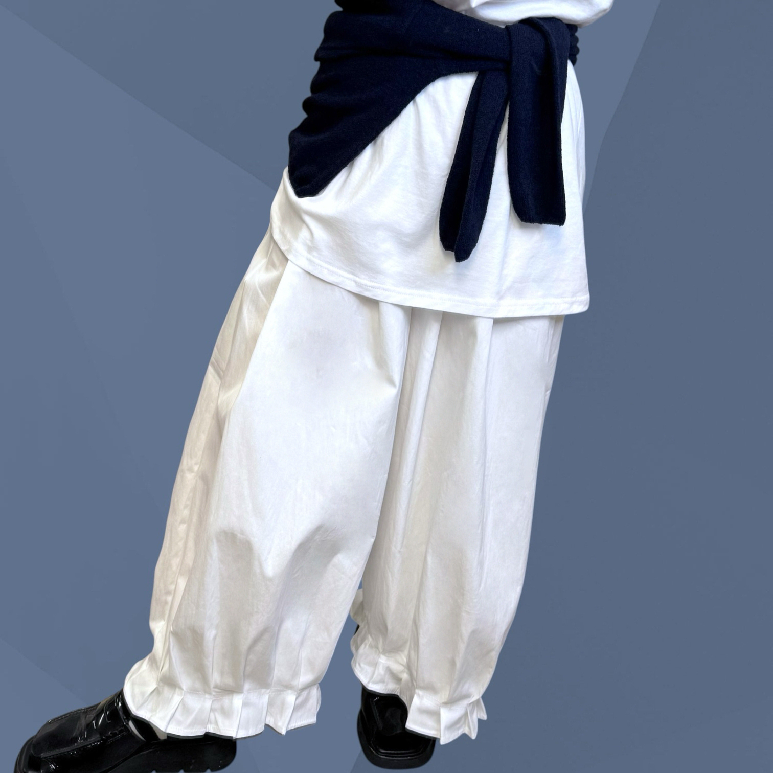 221154 褲腳壓摺長褲