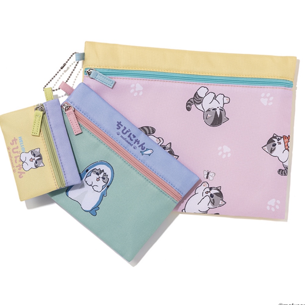 Mofusand 鯊魚貓 三個裝子母袋｜預訂