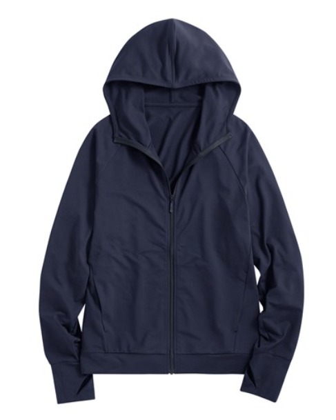 吸排抗UV網眼連帽外套-女