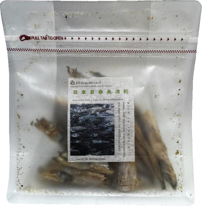 DC狗貓零食 日本多春魚凍乾 100%純魚 無添加寵物零食