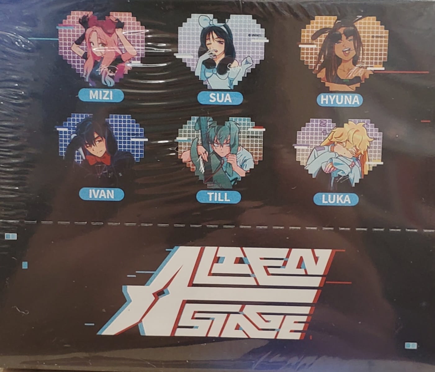 異形舞台 兔子系列像素愛心亞克力冰箱貼 盲盒