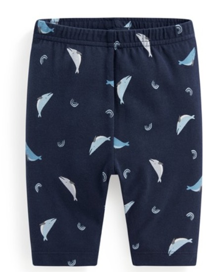 彈力印花七分內搭褲-Baby