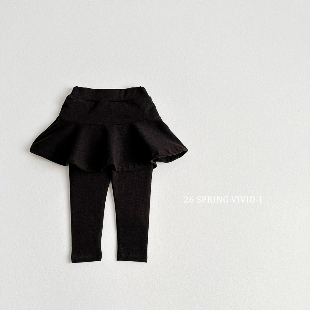 🌸預訂 韓國直送🌸🇰🇷VIVIDI三色純色裙擺打底褲