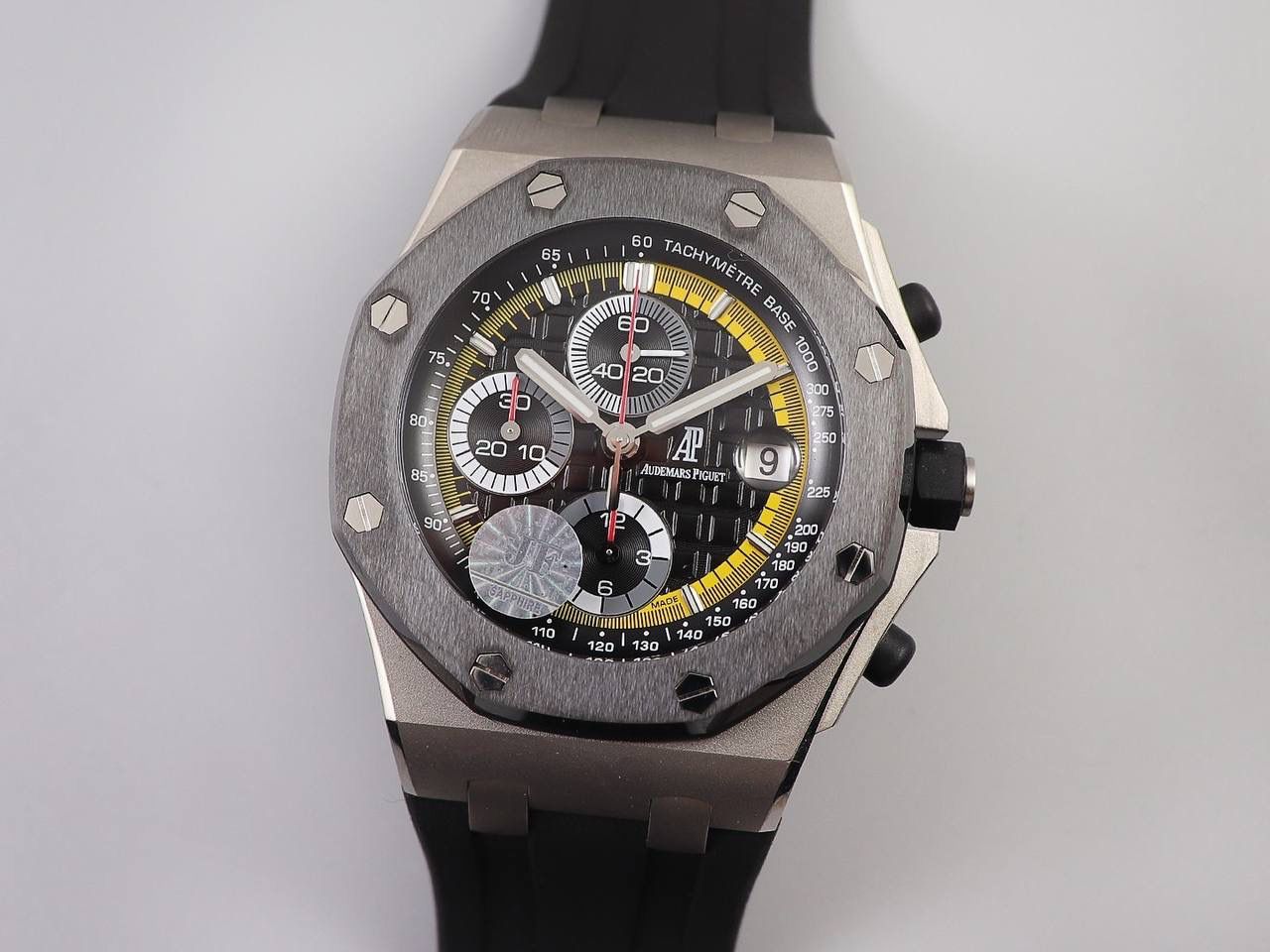 A P26470st钛陶，经典ap计时款式之一 搭载复刻原版3126机芯 直径42mm 厚度15.6mm 🔥注：JF的所有3126机芯系列是目前市面上壳身最薄和复刻程度最强的版本🔥🔥