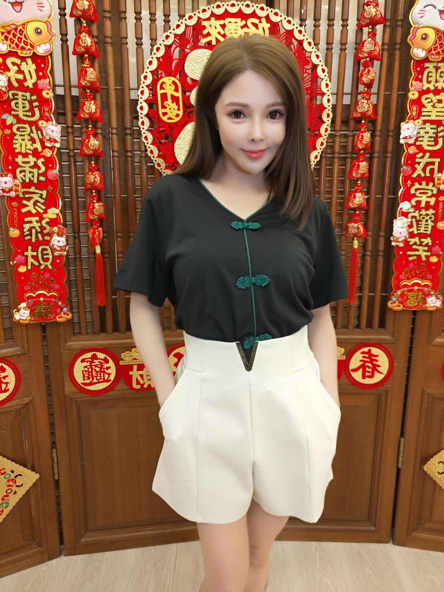 DB08 TW#5275 中国风短袖上衣