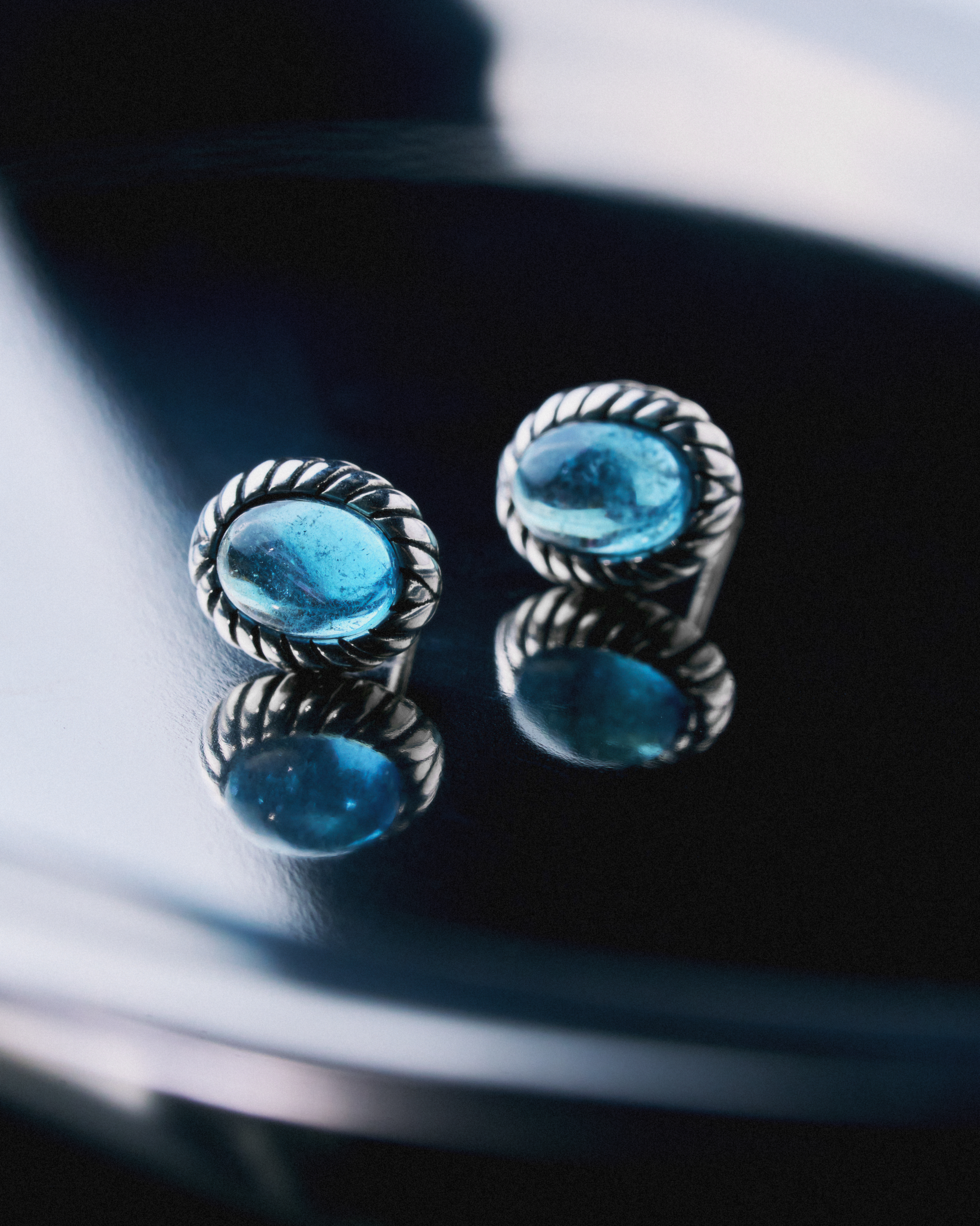 Blue Control Earring