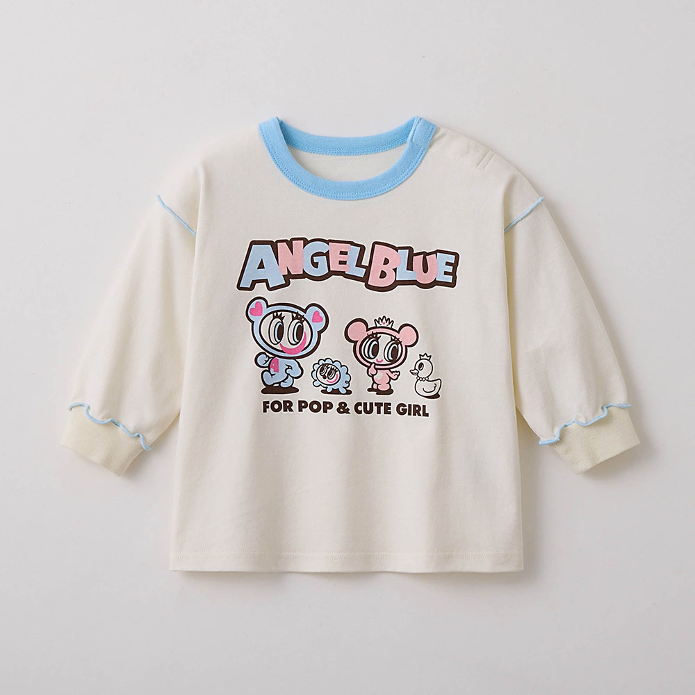 🆕【⭐訂購⭐】日本直送🌀#AngelBlue 條紋長袖 tee🌀[PLJA-0044] [261107]