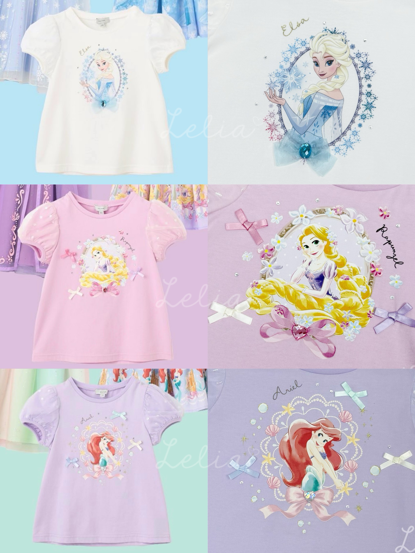 ▫️現貨▫️anyFAM x Disney 公主立體寶石蝴蝶上衣