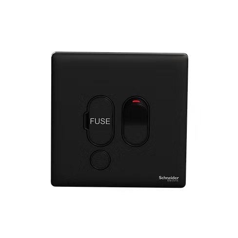 施耐德 Unica X 曜石黑 13AFuse有掣 接線蘇