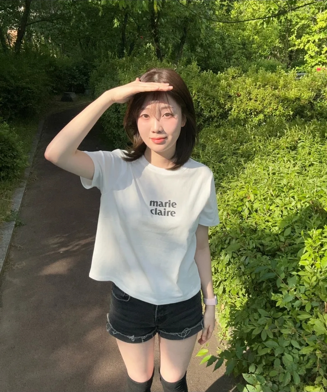 Marie Claire Basic Logo Tee
