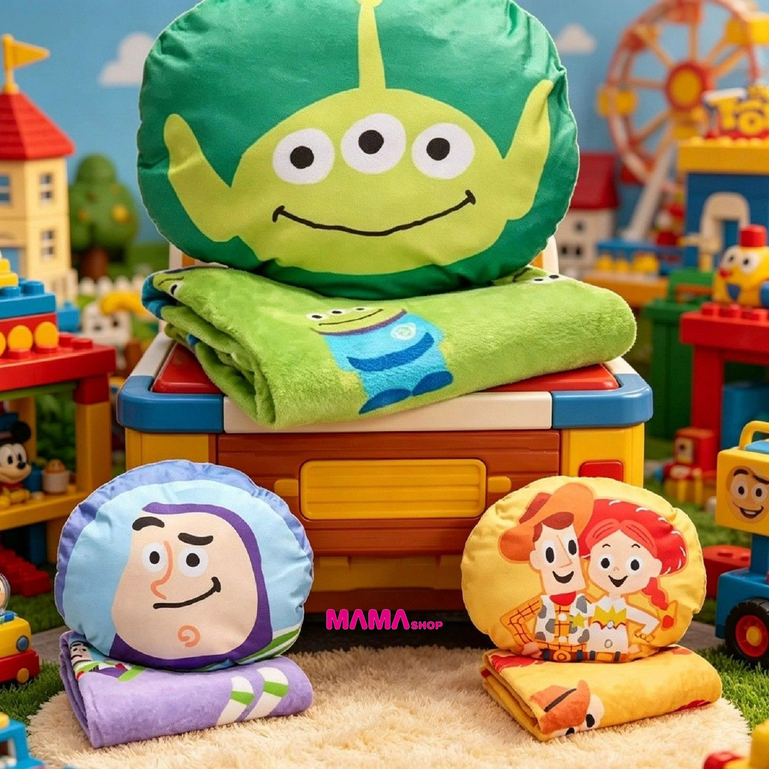 迪士尼反斗奇兵 2合1 冷氣被 Cushion 