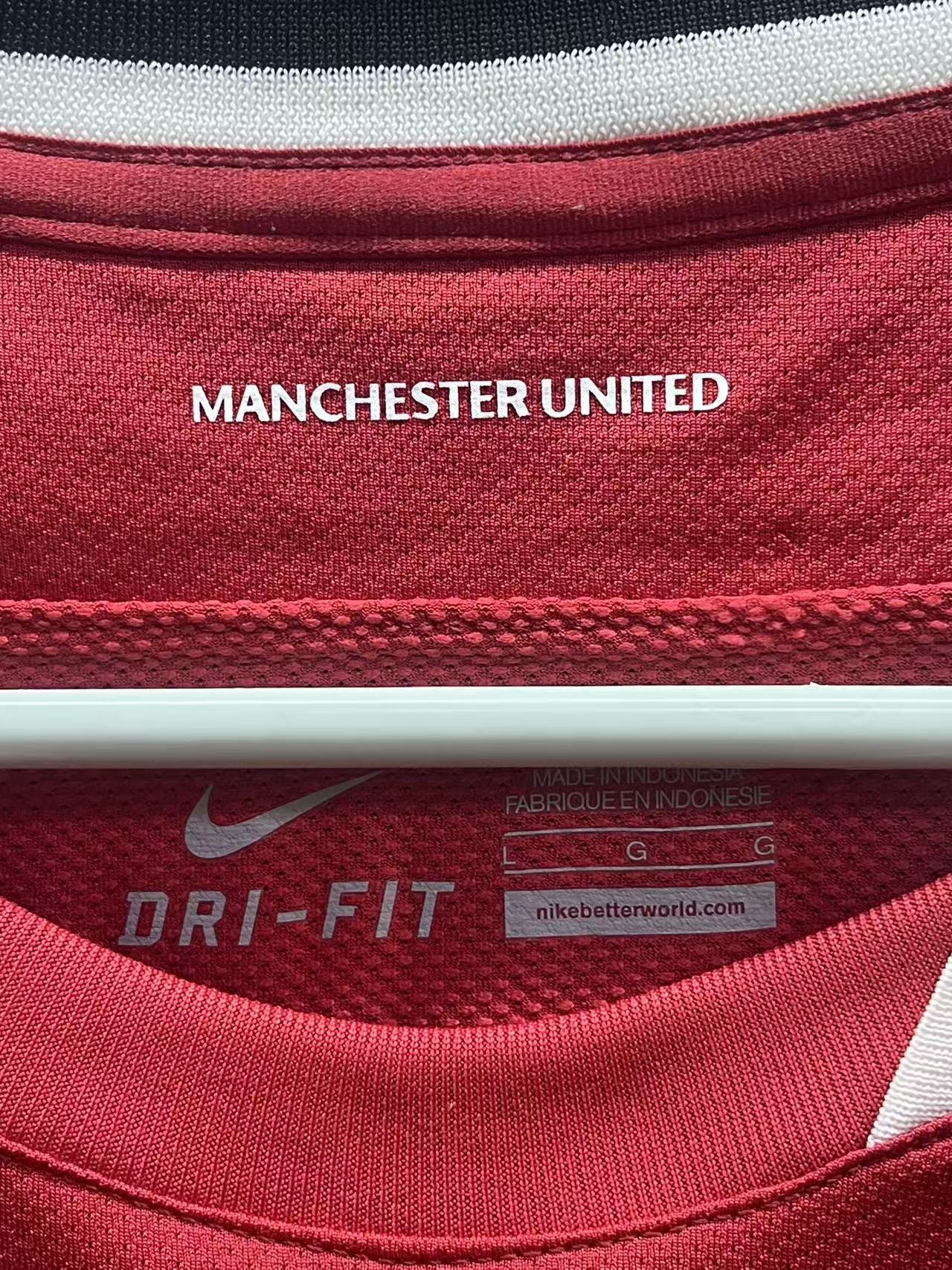 2011-12 Manchester United Home Long Sleeve Size L 