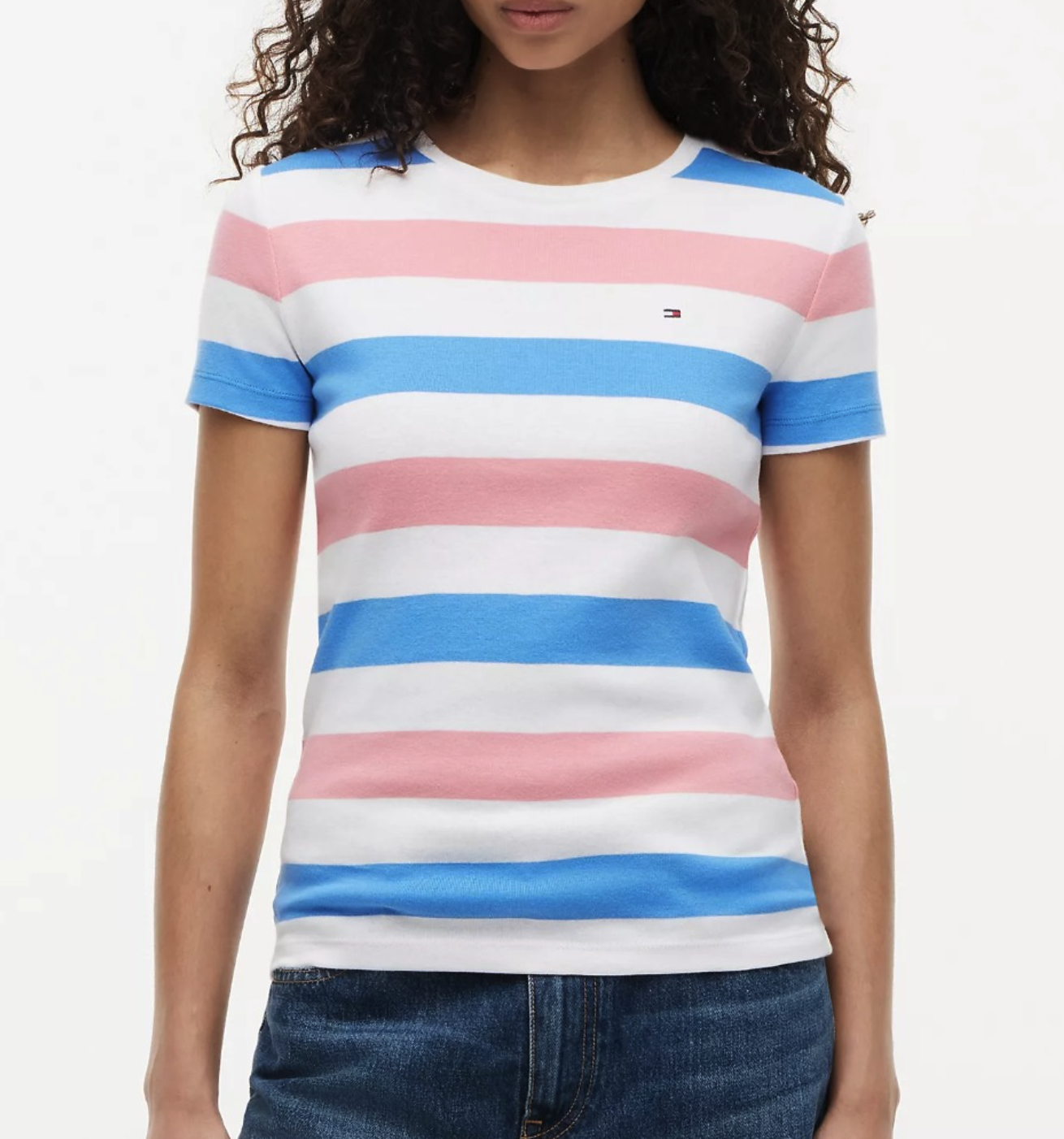 Tommy Hilfiger Rugby Stripe Crewneck T-Shirt