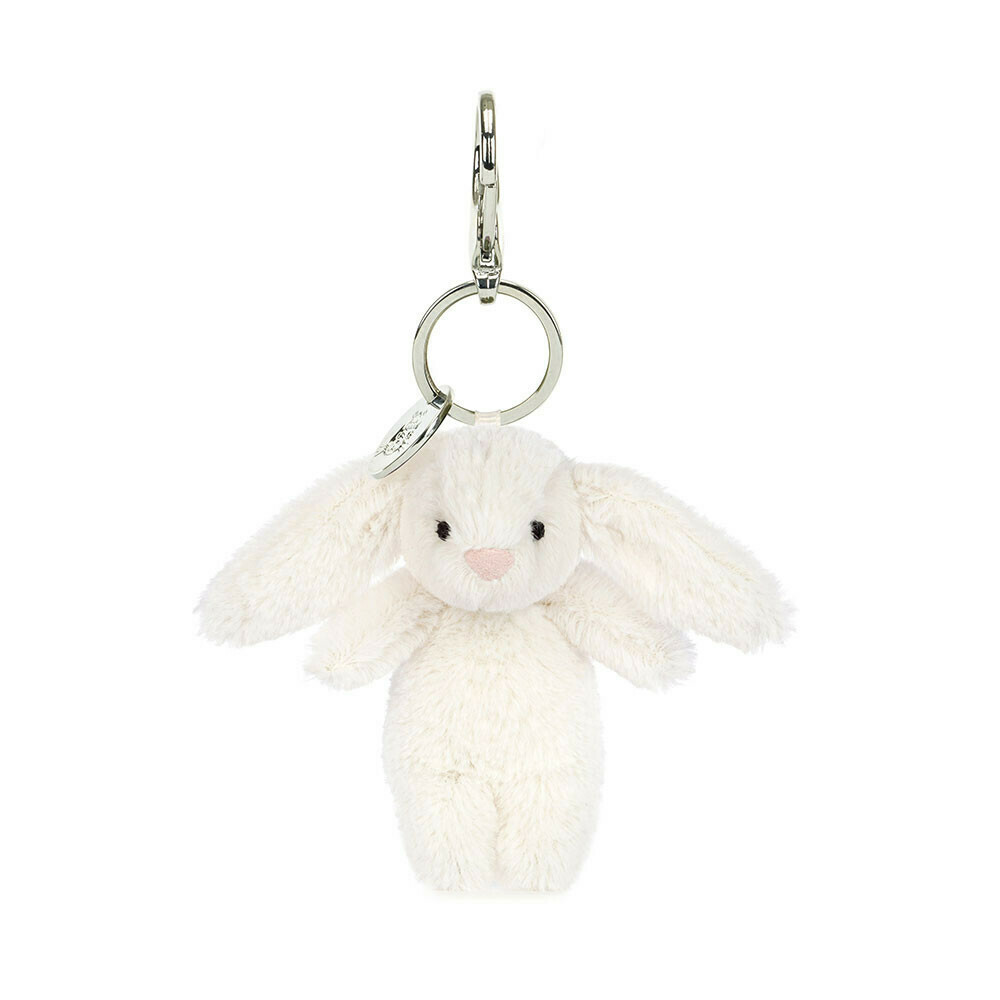 Jellycat Bashful Cream Bunny Bag Charm h17cm （Retired)舊版白色短腿兔兔掛件鎖匙扣