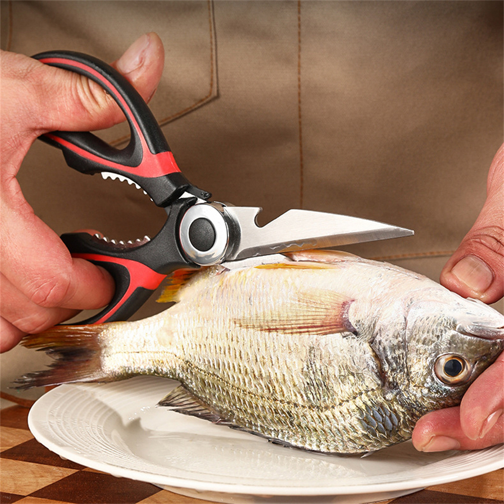 不鏽鋼廚房剪刀 2.5紅黑 UA0535