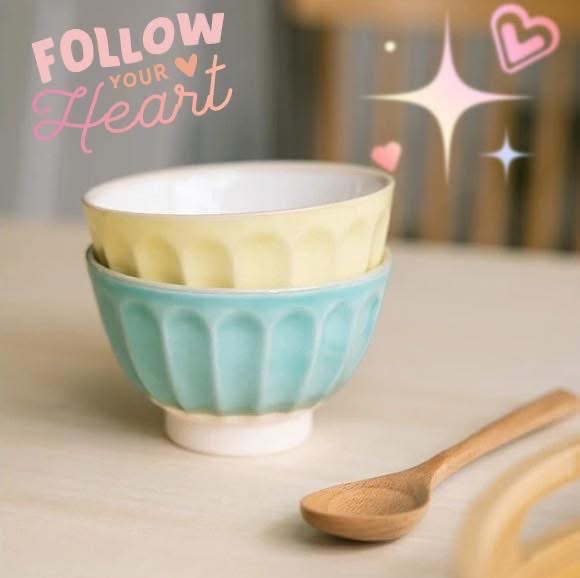 【日本製】波佐見燒簡約鬱金香外形夫妻/ 情侶對碗