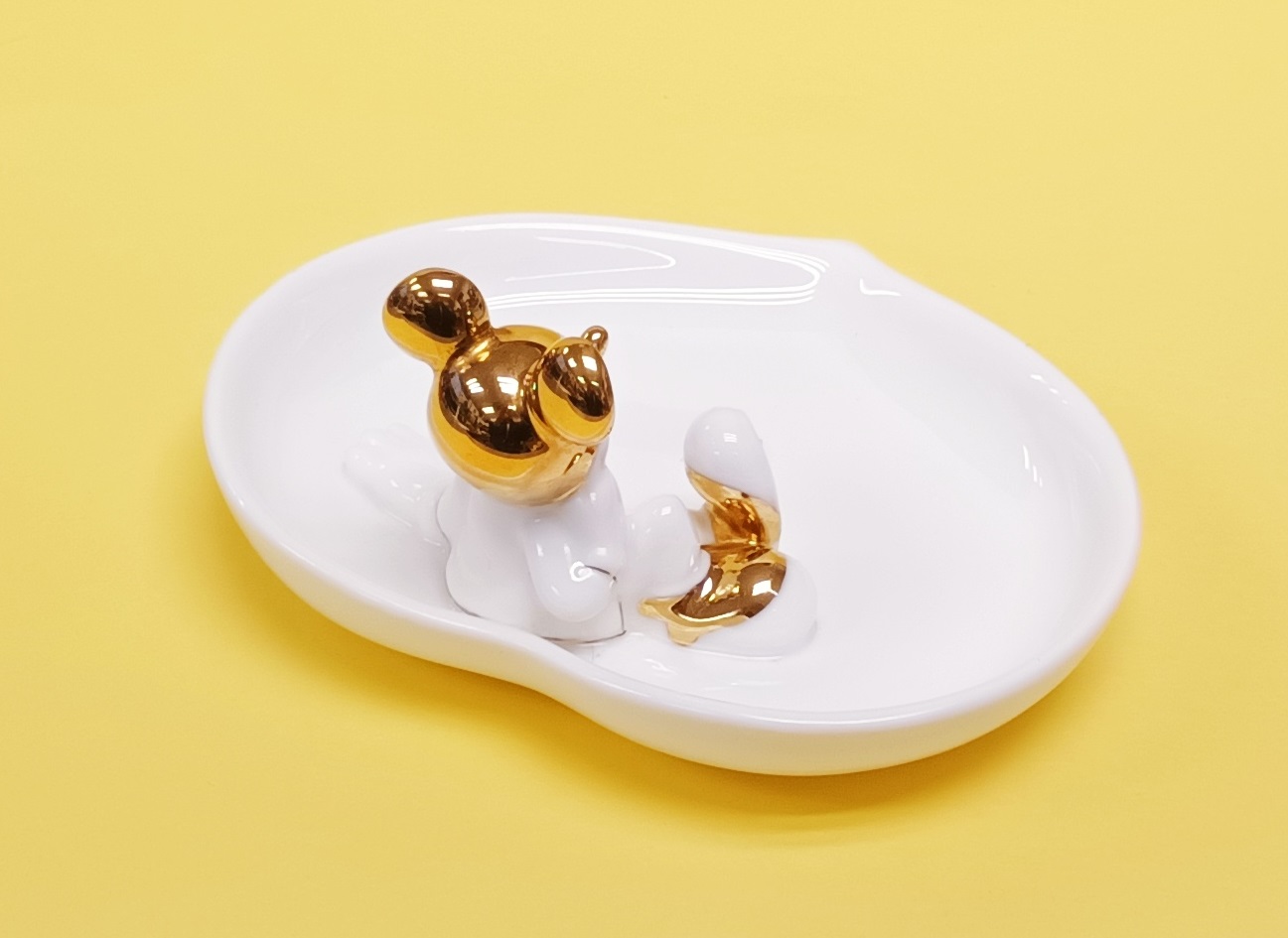 BONE CHINA TRAY 骨瓷收納托盤 Mickey Mouse   (KD-4)