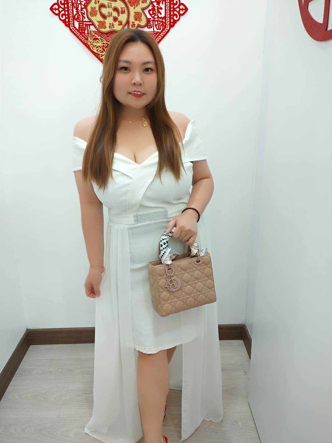 TT631 亮钻假腰带长纱礼服