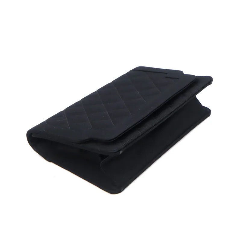 Chanel Vintage Quilted Satin Evening Flap Clutch