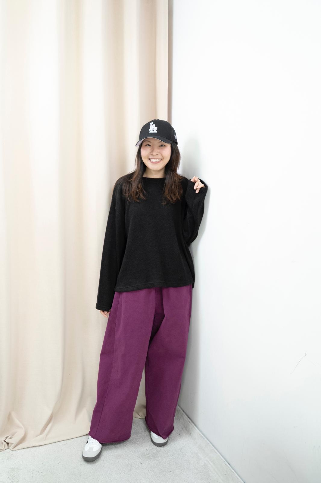 加絨靚版型不修邊休閒褲（5色）