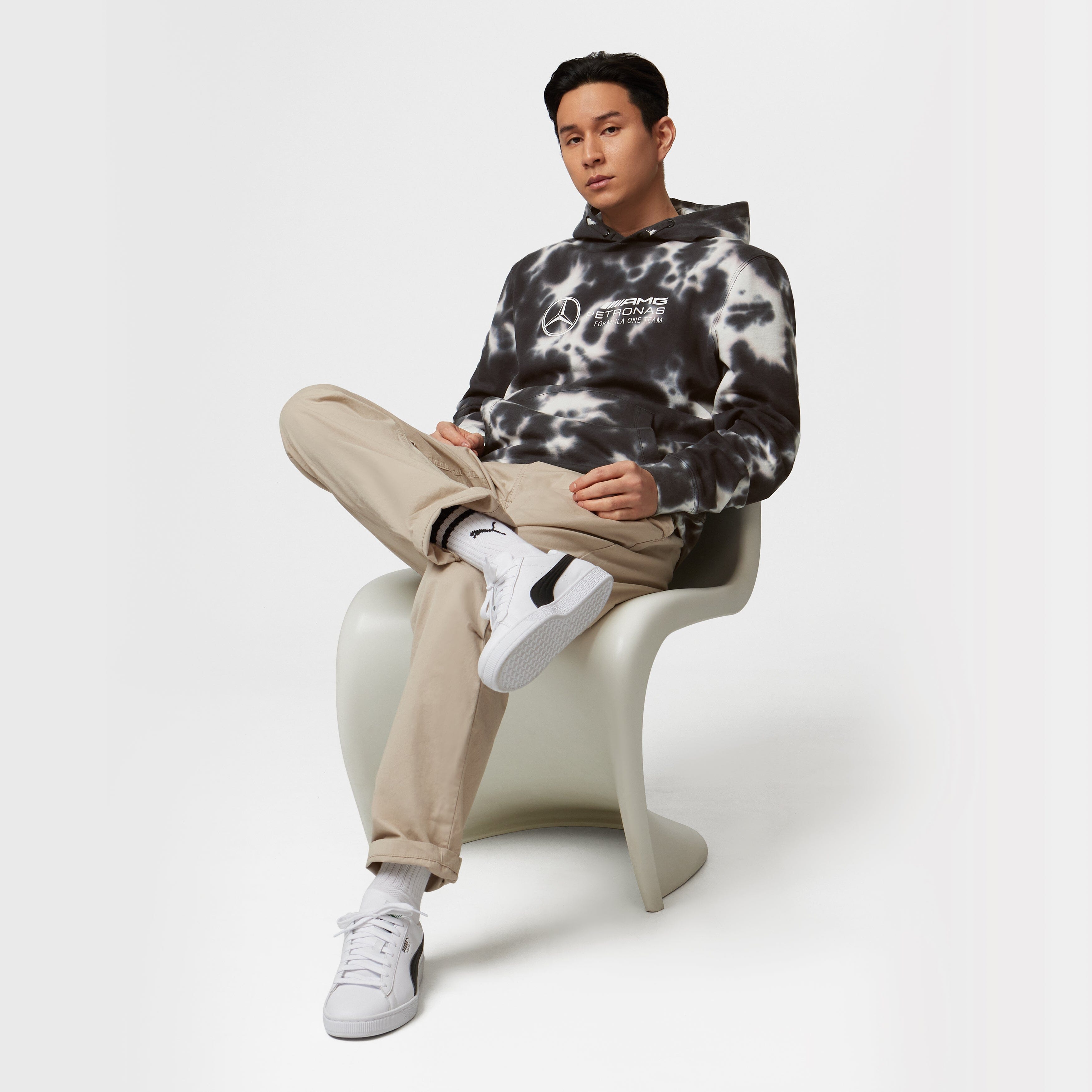 F1 Mercedes Benz 平治車隊 Unisex Tie-Dye Hoodie