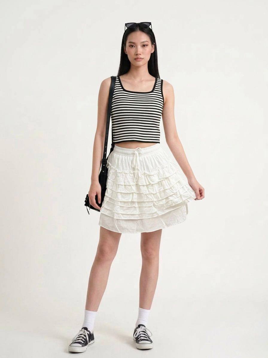 W6001 - Lyra Ruffle Skirt