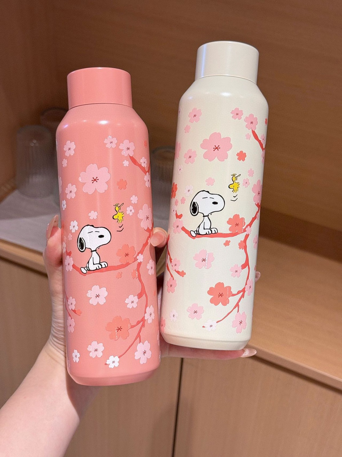 STARBUCKS x SNOOPY 櫻花保溫杯