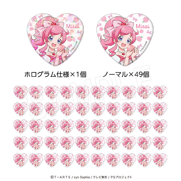 星光系列 Pretty Series × 果實園聯乘 心襟章50個套裝 Fruits gingham ver. #P-PIG0221 [中外鉱業] (PRE-ORDER) [2026/11]