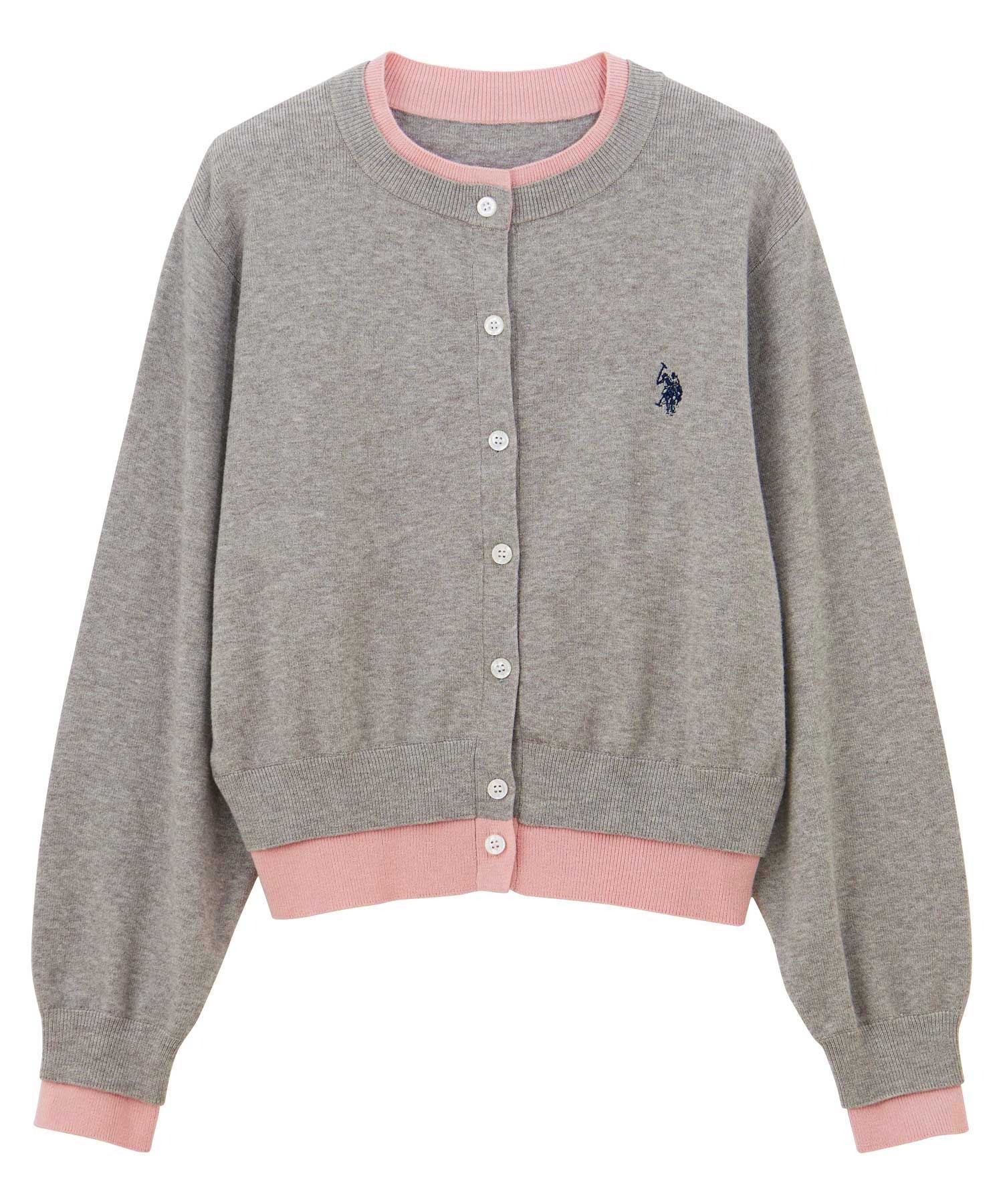 日本直送 限時特價優惠中  人氣聯名預訂： GeeRA x [U.S. POLO ASSN.] 拼色層次針織外套
