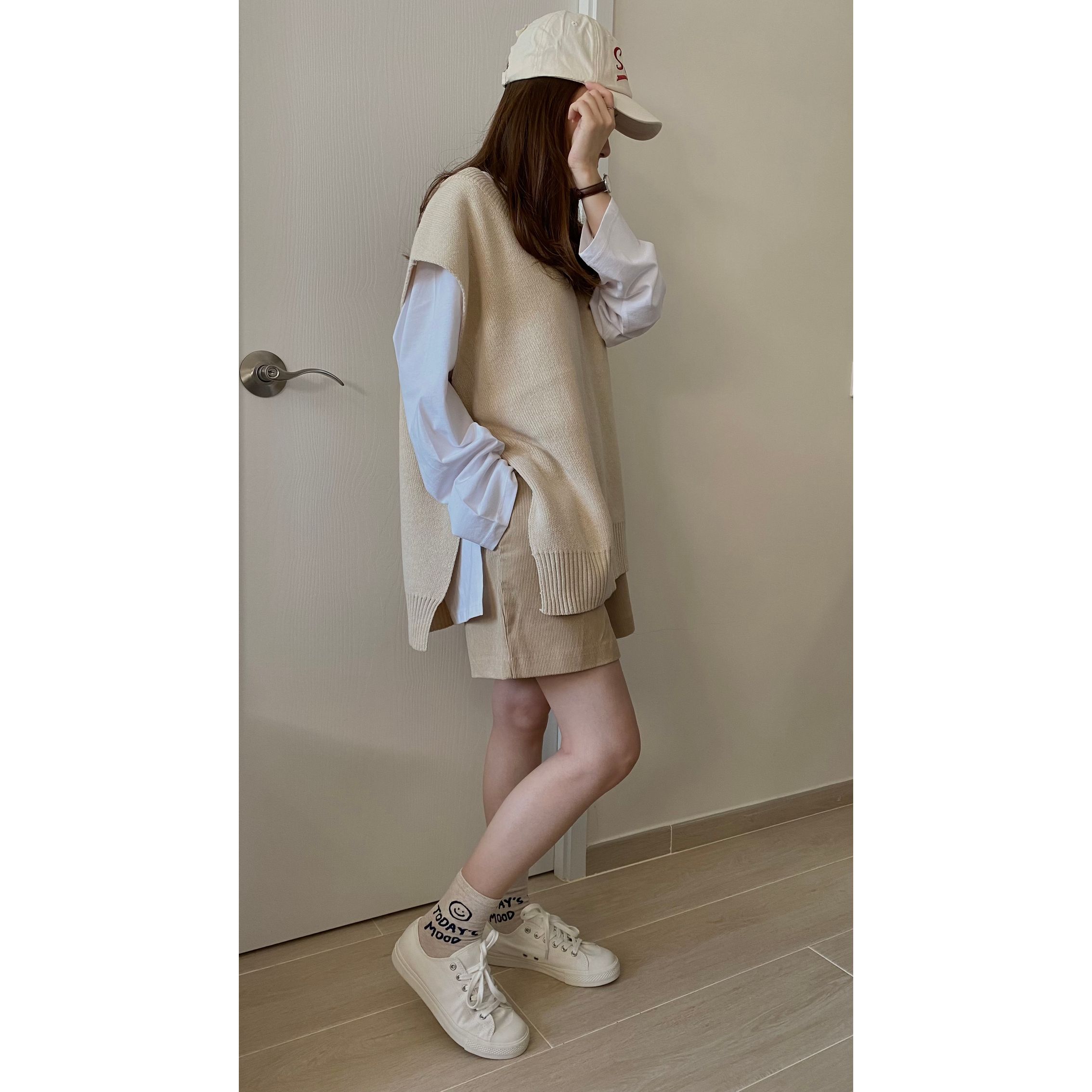 oversize腰側開叉長Tee 現貨