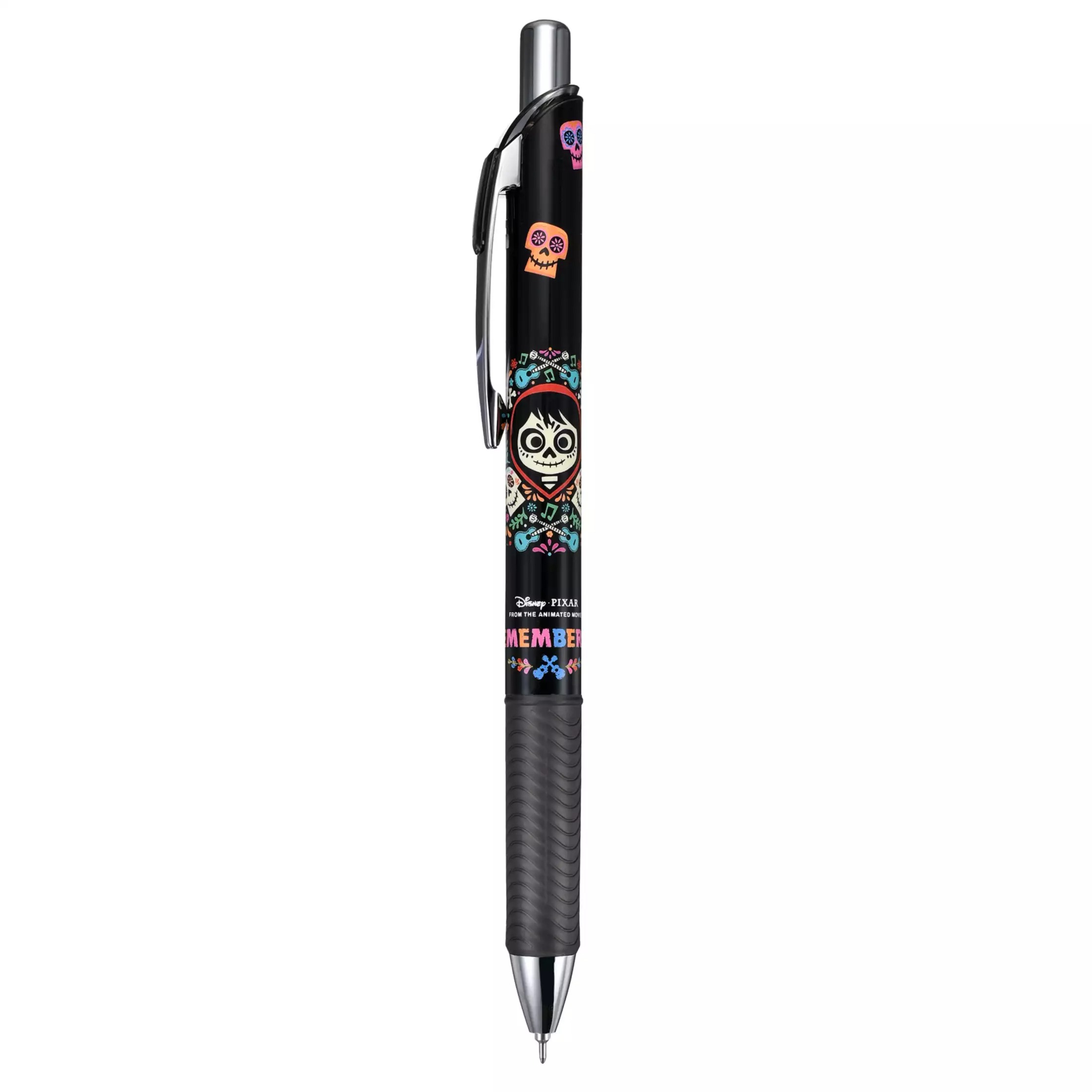 現貨｜【日本 Disney Store 限定】Coco 玩轉極樂園 日本製 Pentel EnerGel 0.5mm 黑色 啫喱筆 321090