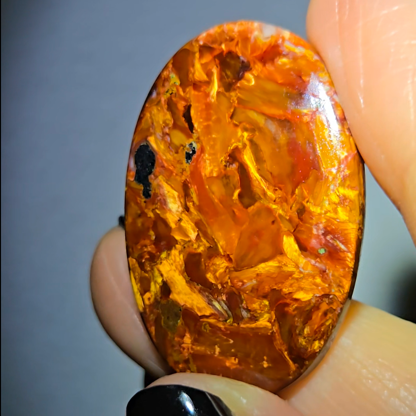 Golden pietersite cabochon - PT9