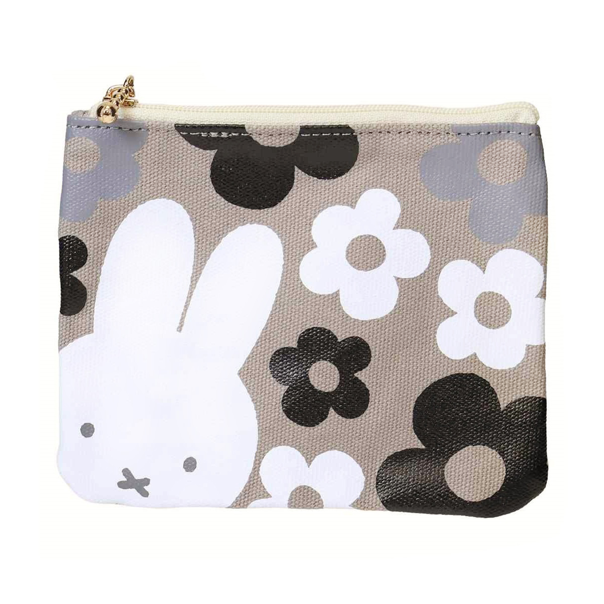 現貨｜Miffy BRUNA BIG FLOWER 日版 收納袋 (MIFF-274A Gray)