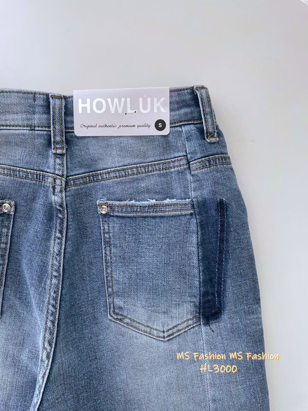 HL3000 韓國🌼Howluk拼接壓紋喇叭牛