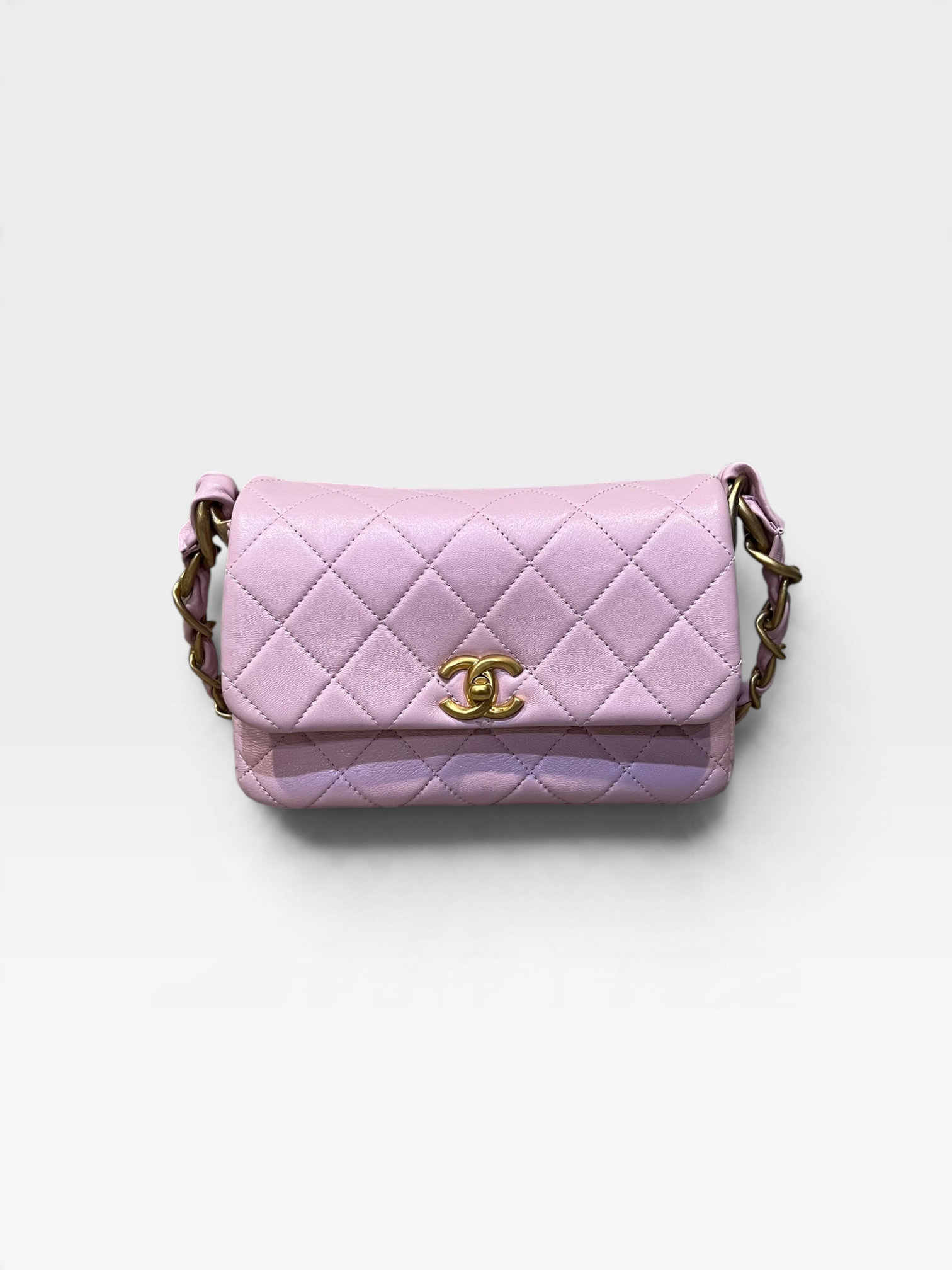 Pre-Owned Chanel Pink Quilted Calfskin/K9903