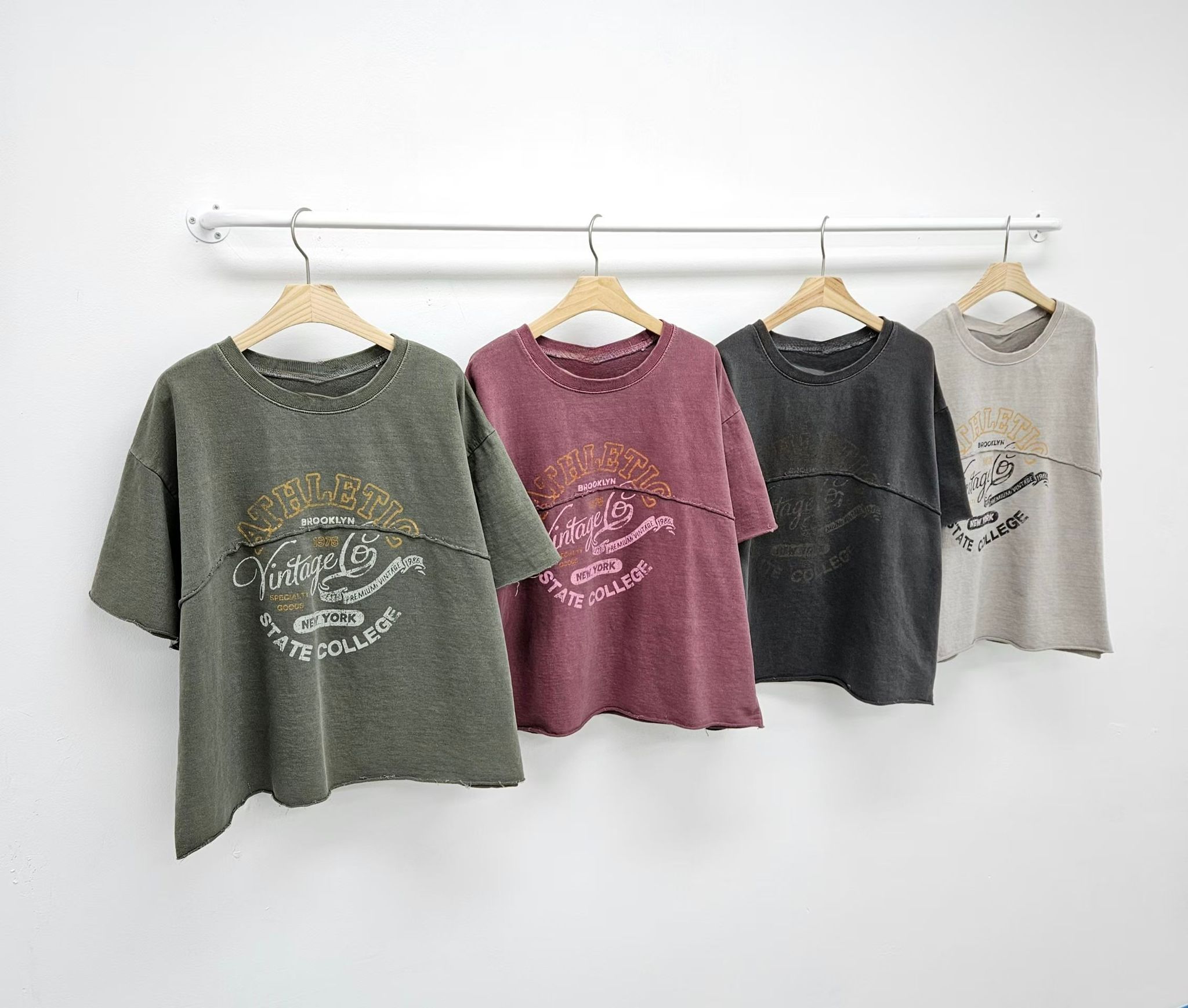 BO OE vintage washed 印字 top