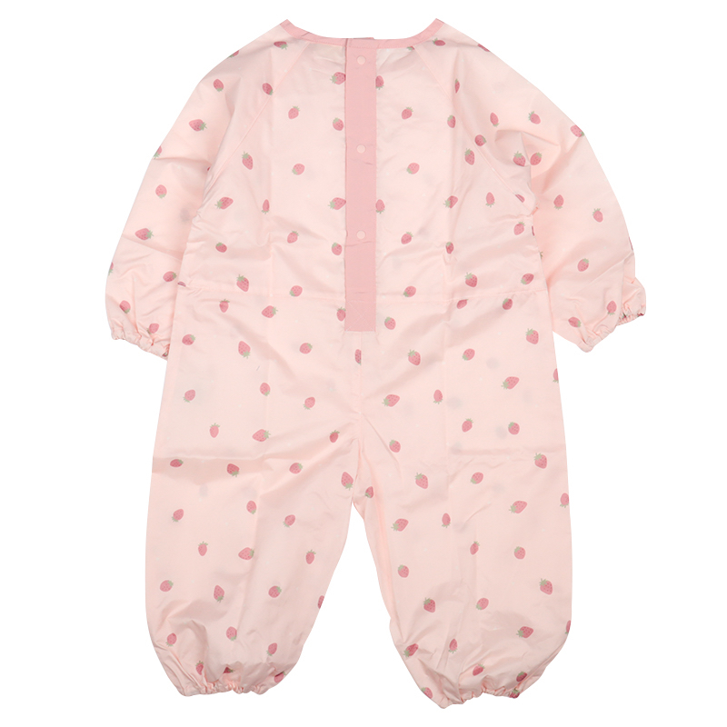 🇯🇵預訂 日本直送🇯🇵草莓滿印長袖沙灘服Messy Play遊戲衣