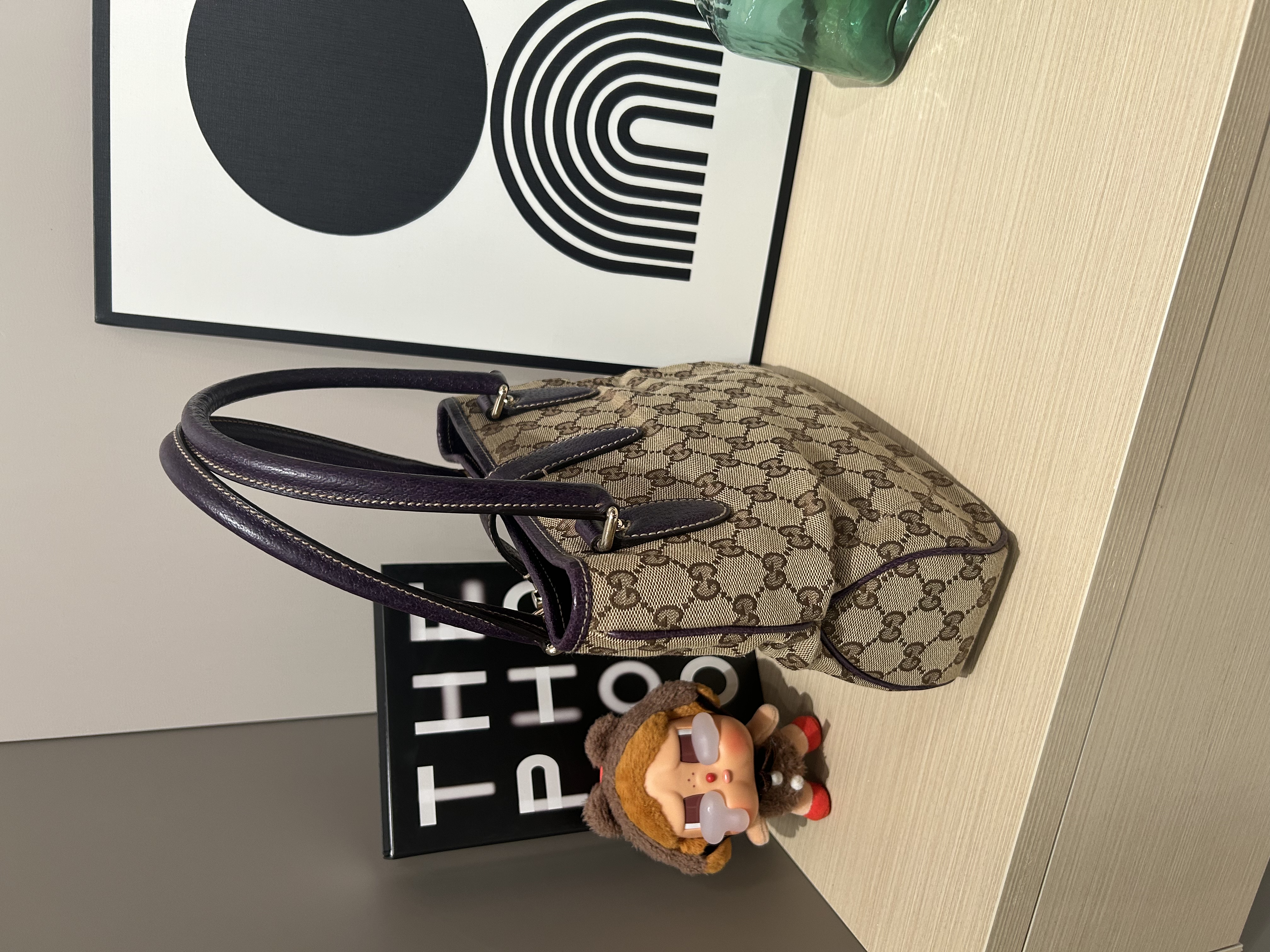 Gucci Jackie Small Handbag Purple 100%Authentic ,95%new✅dust bag 