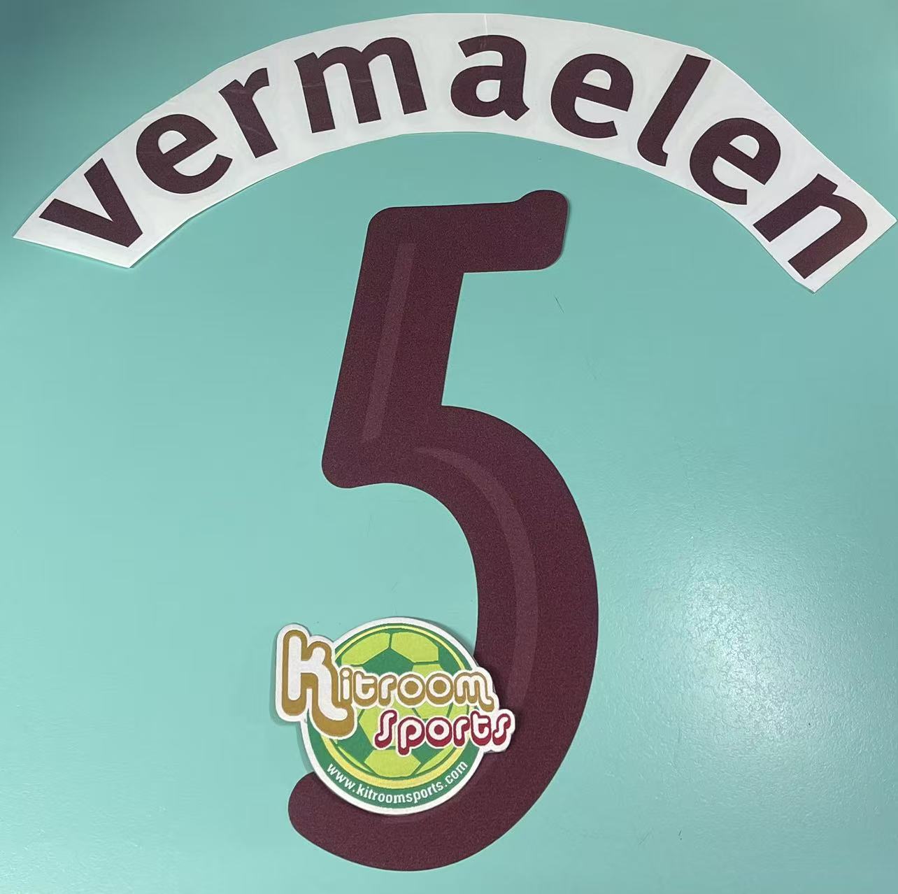 2010-13 Arsenal Away UCL Nameset #5 VWEMAELEN