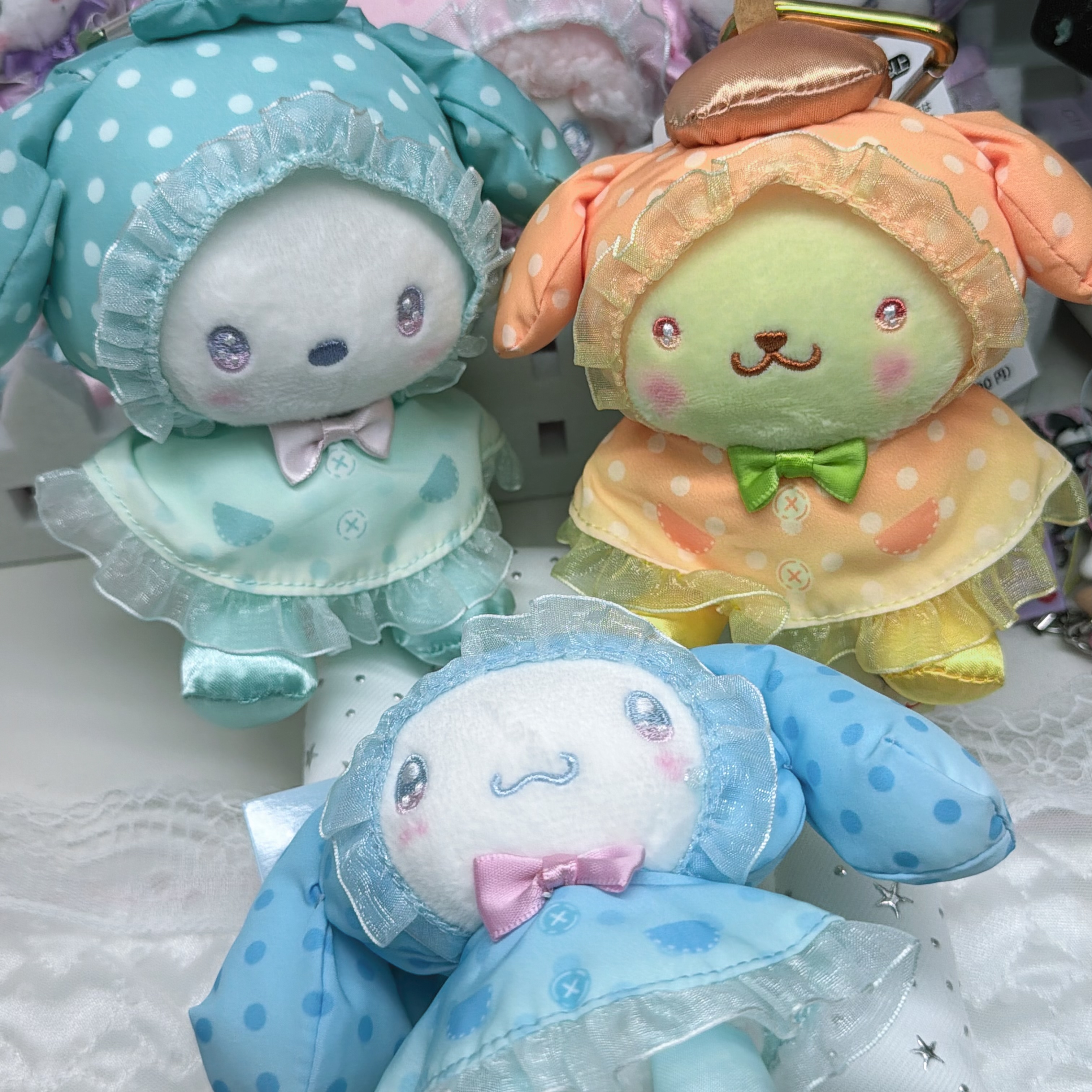 Sanrio 雨褸系列 吊飾心心扣