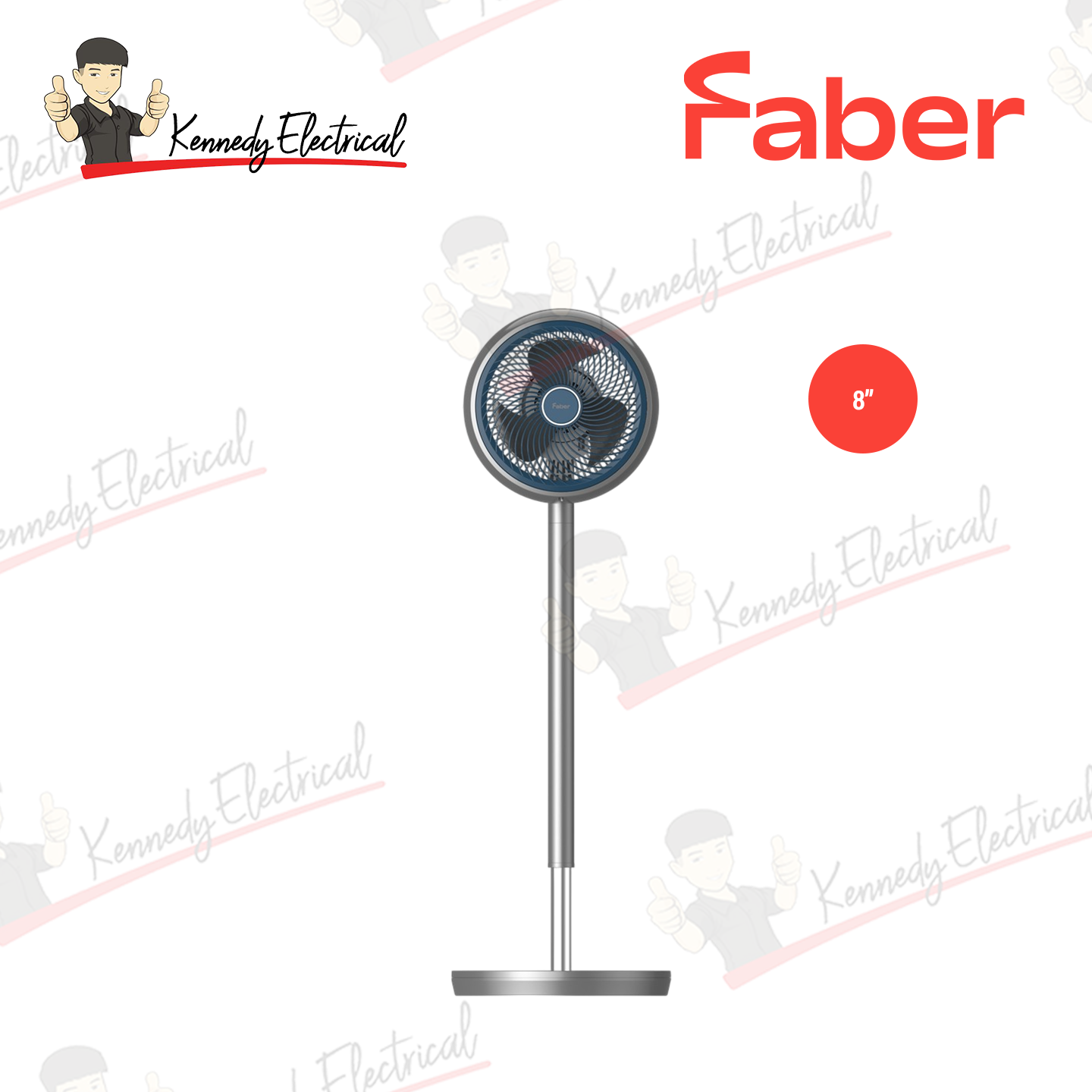 Faber 8" 3 Speed Control Stand Fan FSF SCENTO C5311