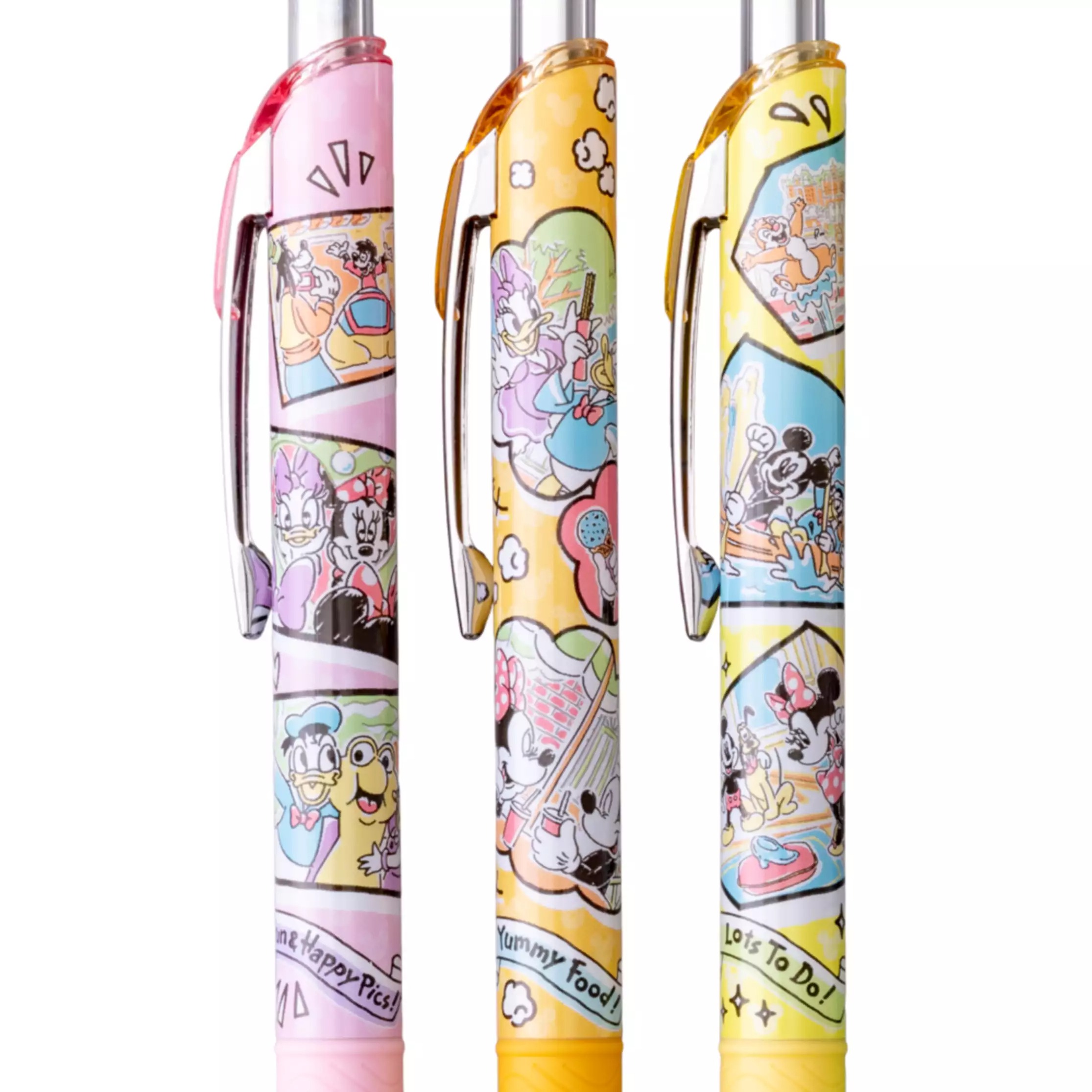 現貨｜【日本 Disney Store 限定】一套6枝 Mickey & Friends 米奇與朋友 日本製 Pentel EnerGel 0.5mm  黑色 啫喱筆 077317