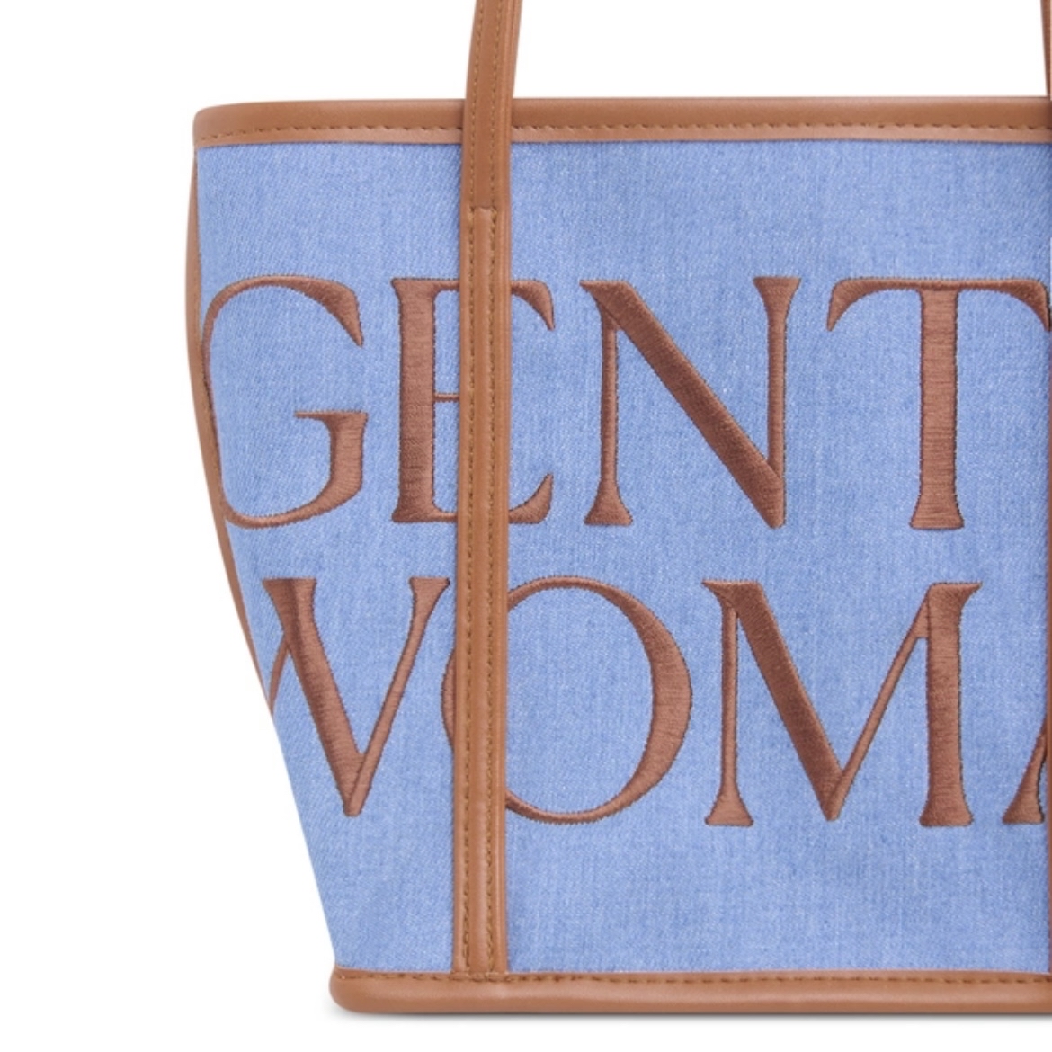 預購 | 🇹🇭GENTLEWOMAN ⭐DENIM LEATHER SOIREE HAULER BAG(NAVY) BG1097-3