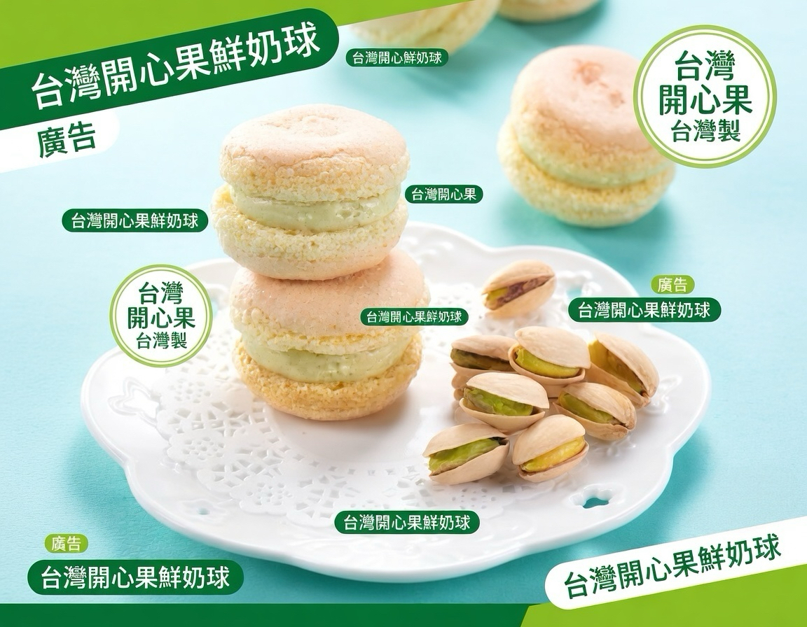 雲朵般的開心滋味｜千巧谷・開心果鮮奶球 