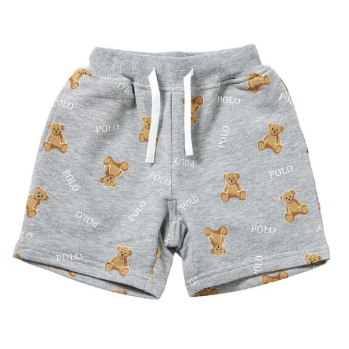 🇯🇵預訂 日本直送🇯🇵Polo Baby標誌小熊滿印灰色短褲