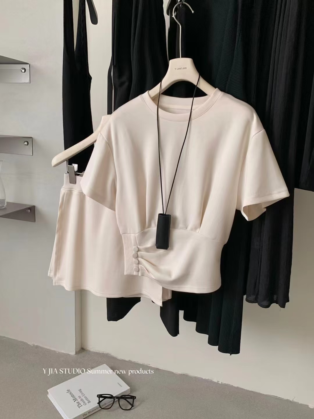 1740 " Creamy Casual Set "奶杏色韩系女主休闲套装