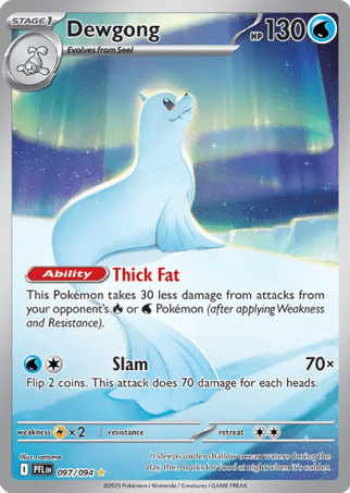 Pokemon TCG Phantasmal Flames - Dewgong-097/094